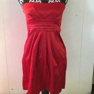 red formal dress